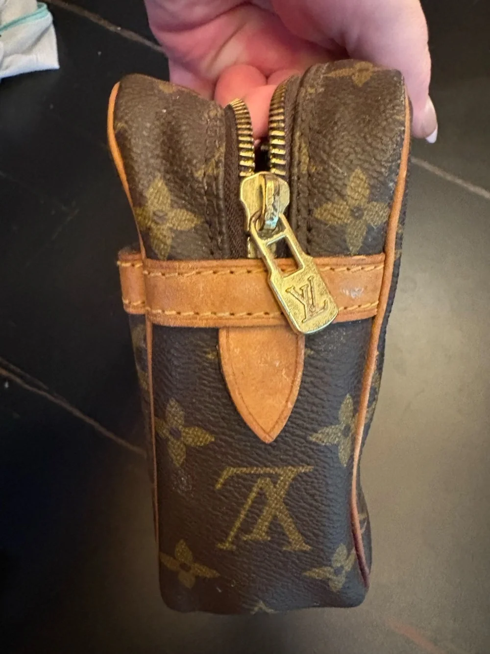 Vintage Louis Vuitton Compiegne 23 Monogram Clutch Pouch M51847 As Is